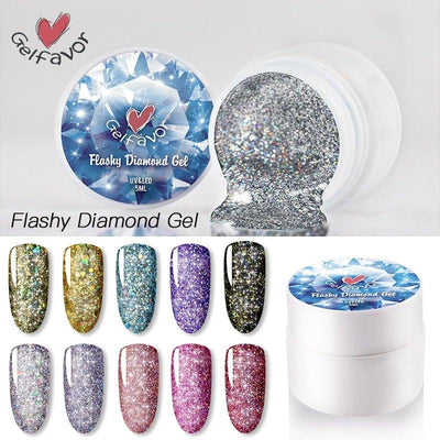 Diamond Gel Nail Polish - 5ML Luxury Nail Varnish