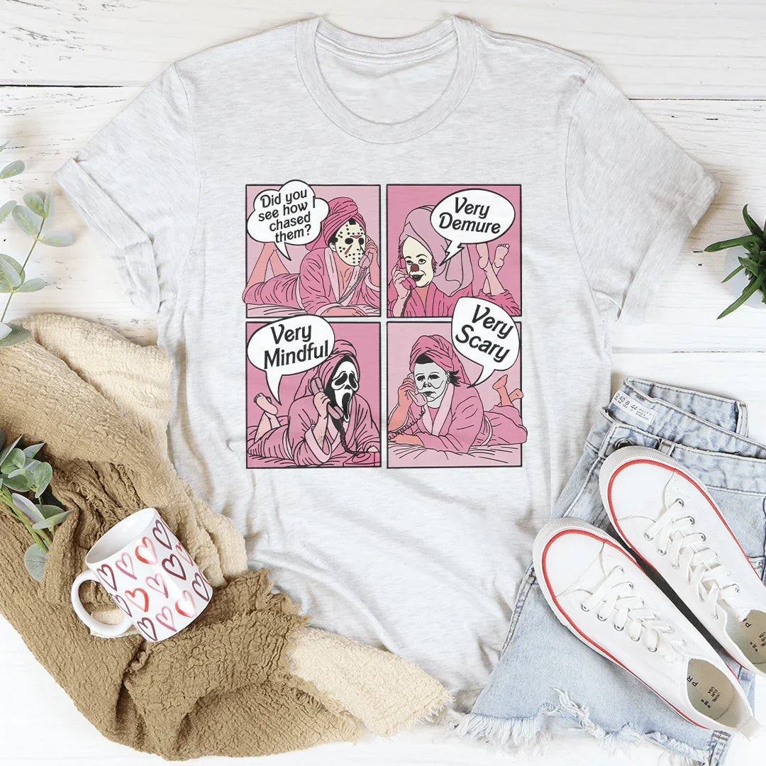 Demure Mindful Scary Tee for Women