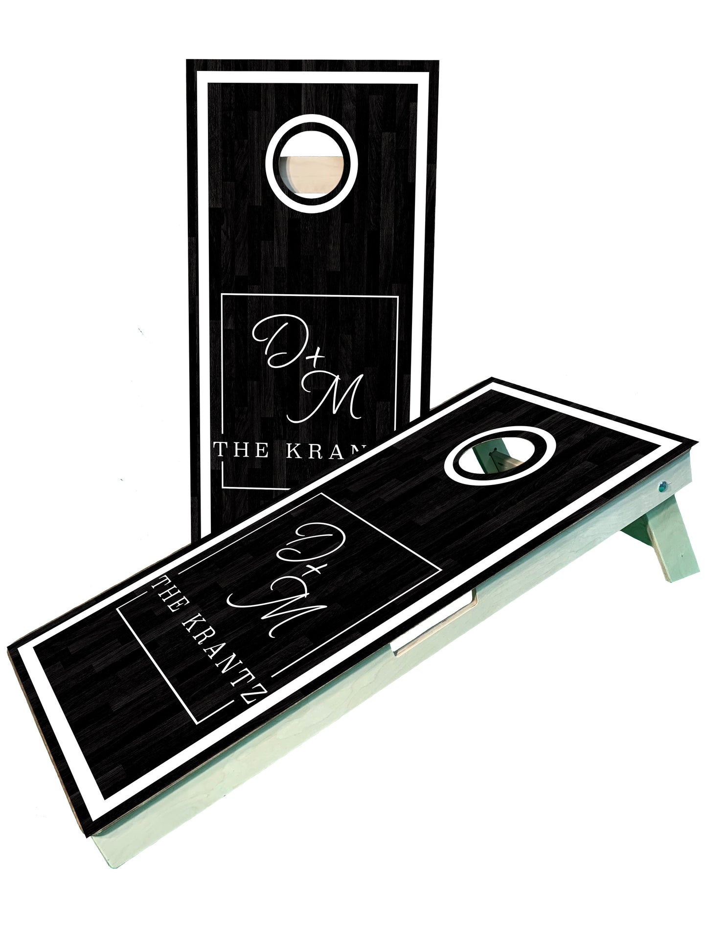 Customizable Wedding Cornhole Boards with Monogrammed Initials - Korvel