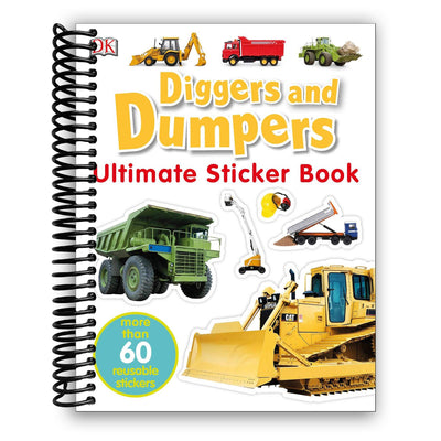 Construction Adventure Sticker Book: Diggers & Dumpers with 60+ Reusable Stickers - Korvel