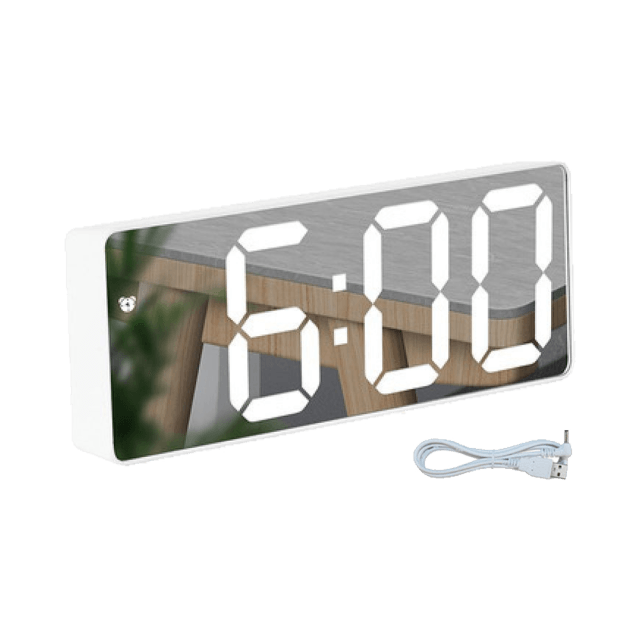 Reloj Despertador Digital Premium con Doble Alarma y Cargador USB