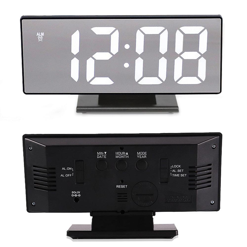 Reloj Despertador Digital Premium con Doble Alarma y Cargador USB