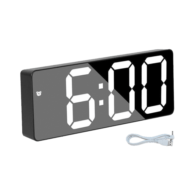 Reloj Despertador Digital Premium con Doble Alarma y Cargador USB
