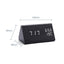 Elegant LED Wooden Alarm Clock with Temperature & Humidity Display - Korvel