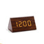 Elegant LED Wooden Alarm Clock with Temperature & Humidity Display - Korvel