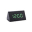 Elegant LED Wooden Alarm Clock with Temperature & Humidity Display - Korvel