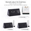 Elegant LED Wooden Alarm Clock with Temperature & Humidity Display - Korvel