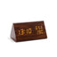 Elegant LED Wooden Alarm Clock with Temperature & Humidity Display - Korvel