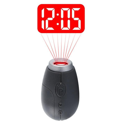 Digital Time Projection Clock Mini LED Clock With Time Projection Wake Up Light Alarm Clock for Heavy Sleeper Portable Digital Watch Night Light Magic Projector Clock - Korvel