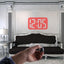 Digital Time Projection Clock Mini LED Clock With Time Projection Wake Up Light Alarm Clock for Heavy Sleeper Portable Digital Watch Night Light Magic Projector Clock - Korvel