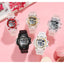 Montre numérique élégante pour femmes et étudiantes