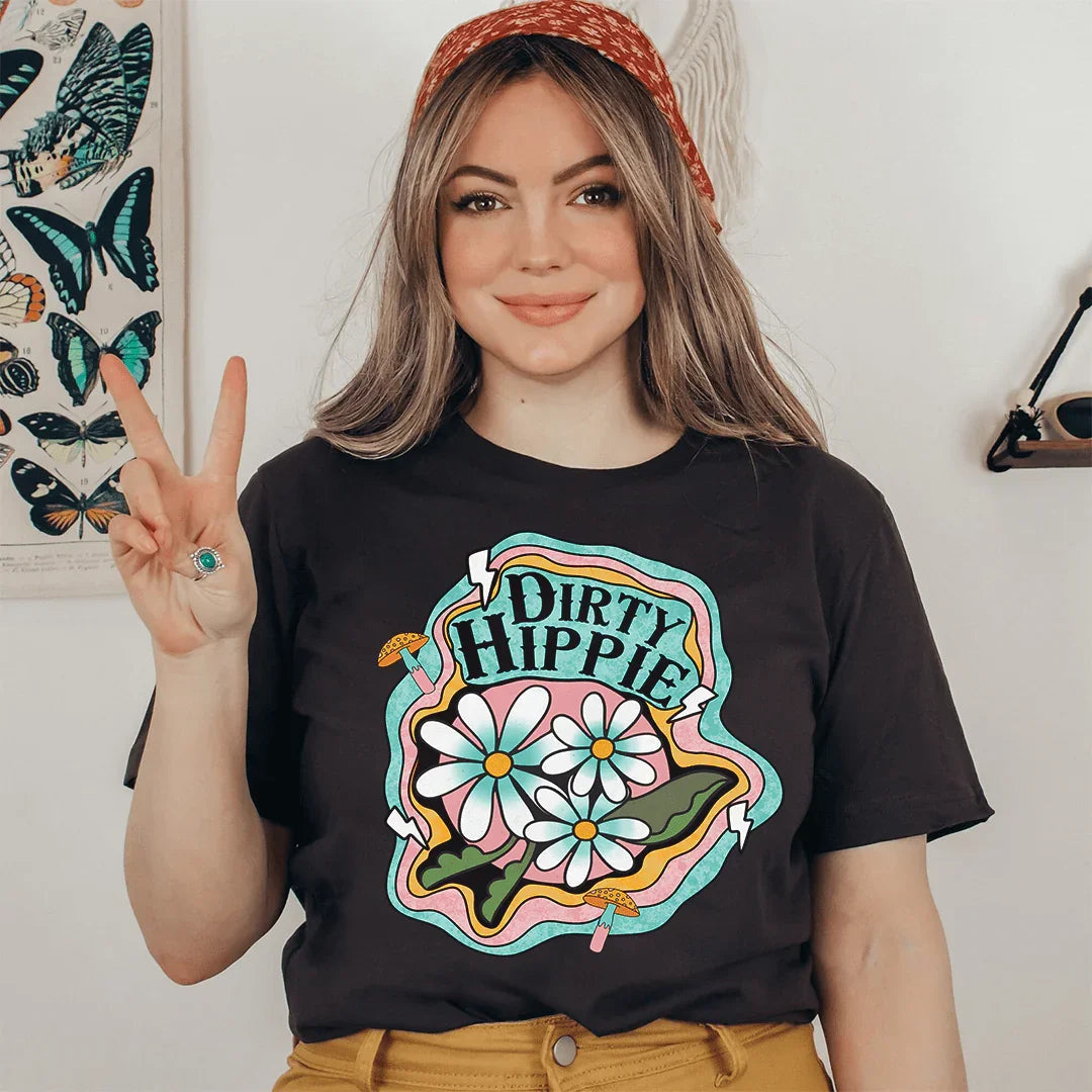 Camiseta Dirty Hippie - Suave y Estilosa para el Uso Diario