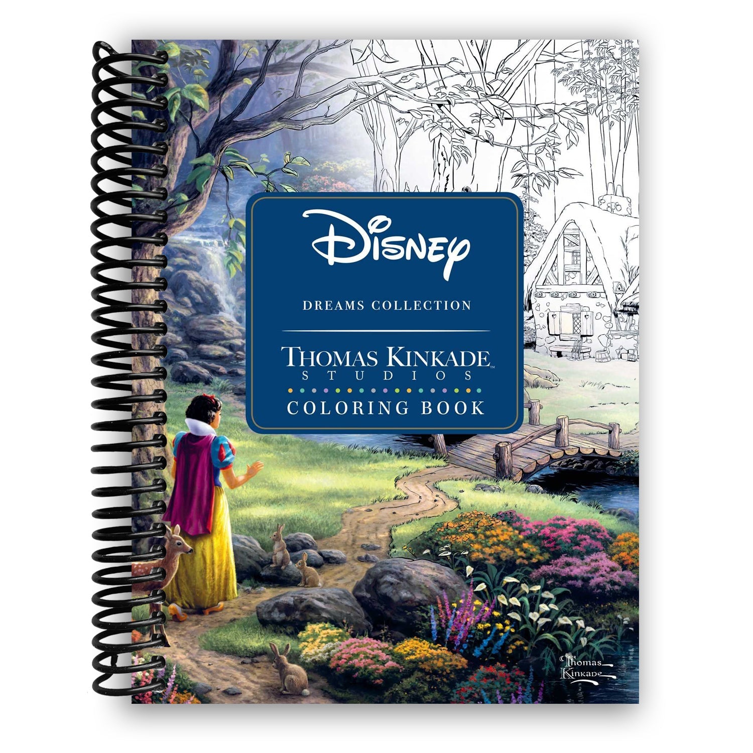 Magical Disney Dreams Coloring Book by Thomas Kinkade Studios (Spiral Bound) - Korvel