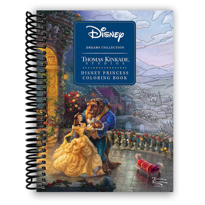 Enchanting Disney Princess Coloring Book by Thomas Kinkade Studios (Spiral Bound) - Korvel