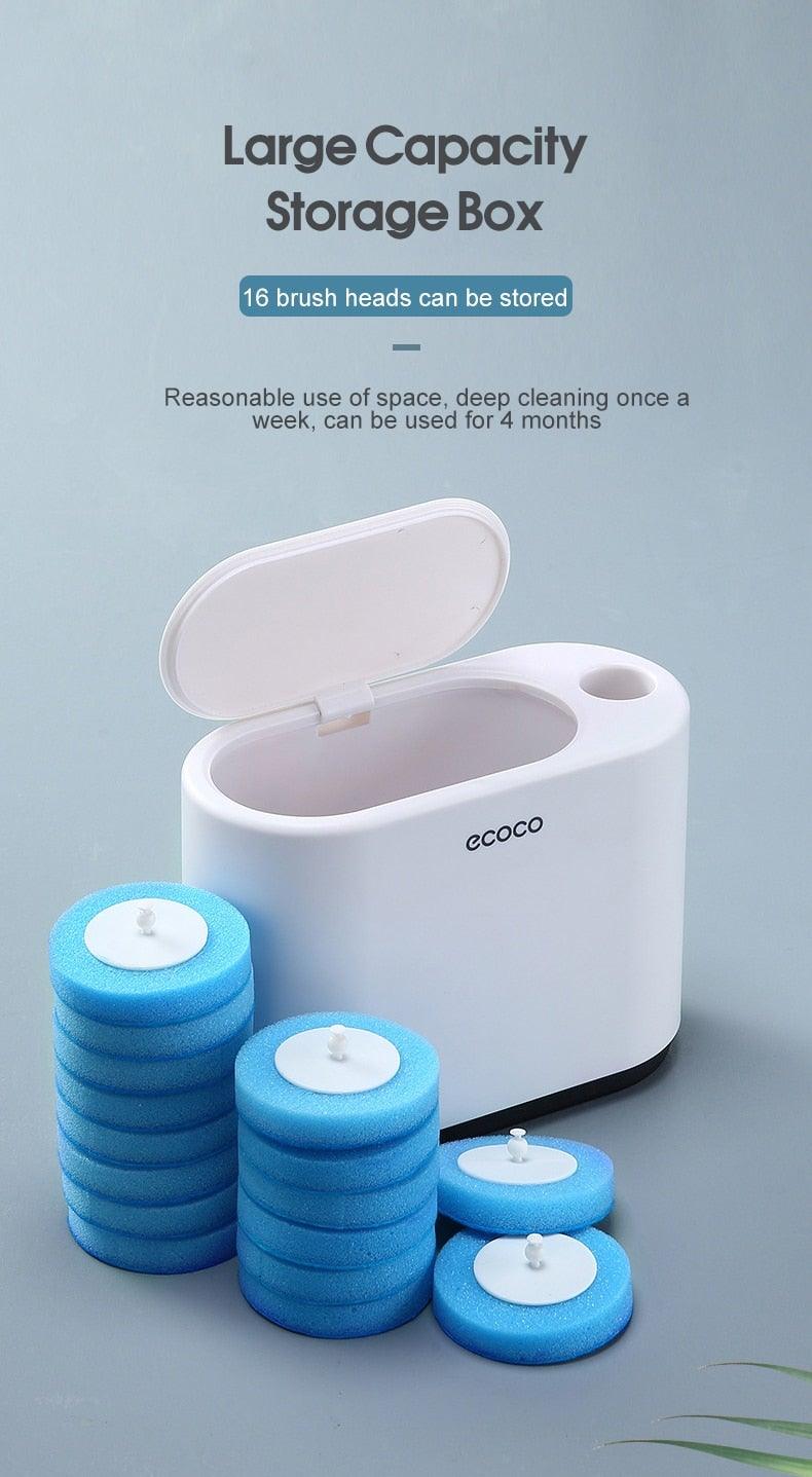 Brosse de Toilette Murale Premium avec Poils en Silicone Flexible