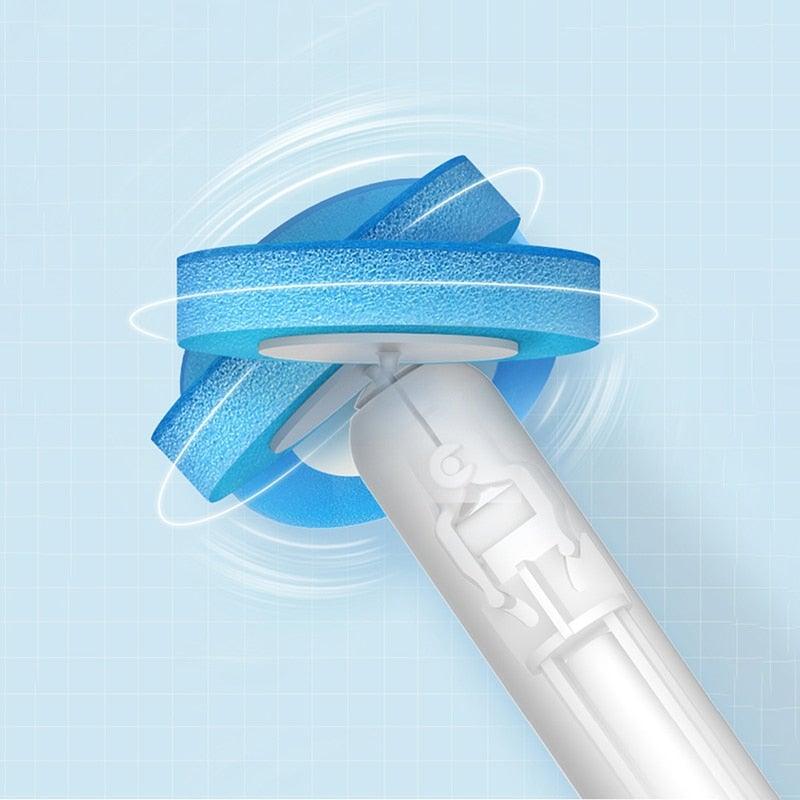 Brosse de Toilette Murale Premium avec Poils en Silicone Flexible