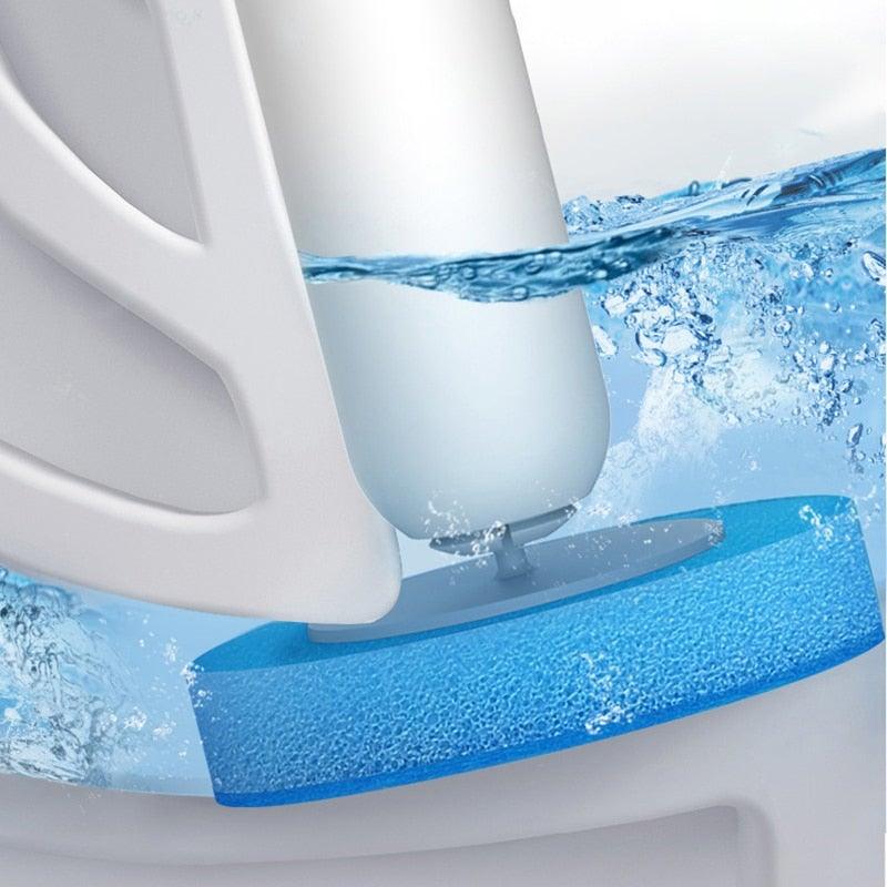 Brosse de Toilette Murale Premium avec Poils en Silicone Flexible