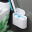 Brosse de Toilette Murale Premium avec Poils en Silicone Flexible
