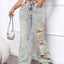 Distressed High Waist Jeans