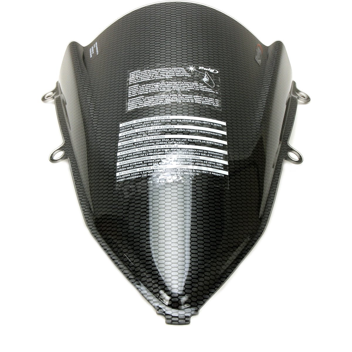 Puig Hi-Tech Carbon Racing Windshield - 3568C for Honda CBR650R (2019) - Korvel