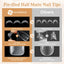 Short Almond Gel Nail Tips - 504pcs Half Matte Press-On Nails