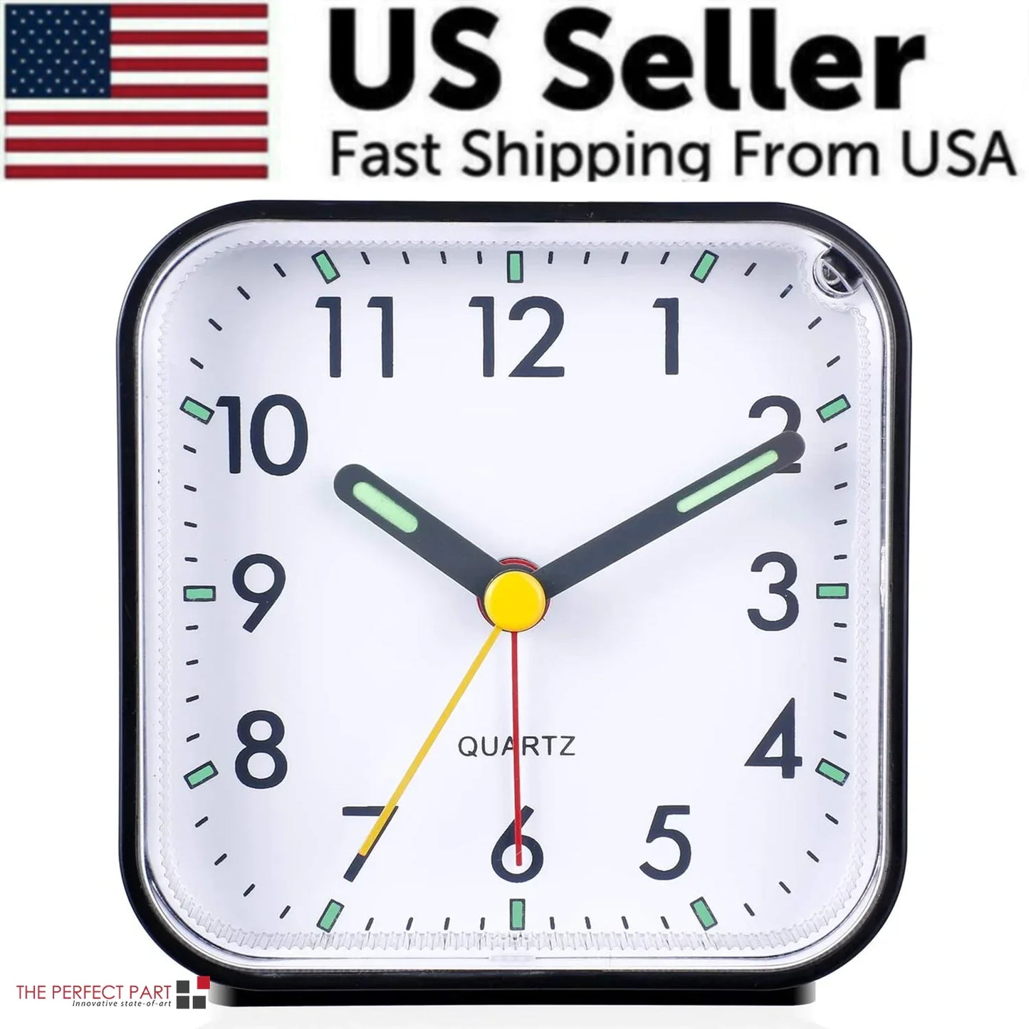 LED Desk Alarm Clock with Nightlight and Snooze Function