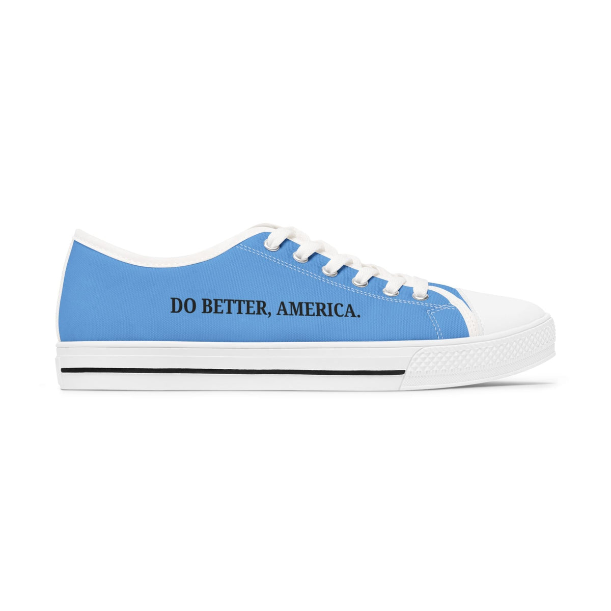 Do Better, America Canvas Sneakers – Statement Low-Top Shoes
