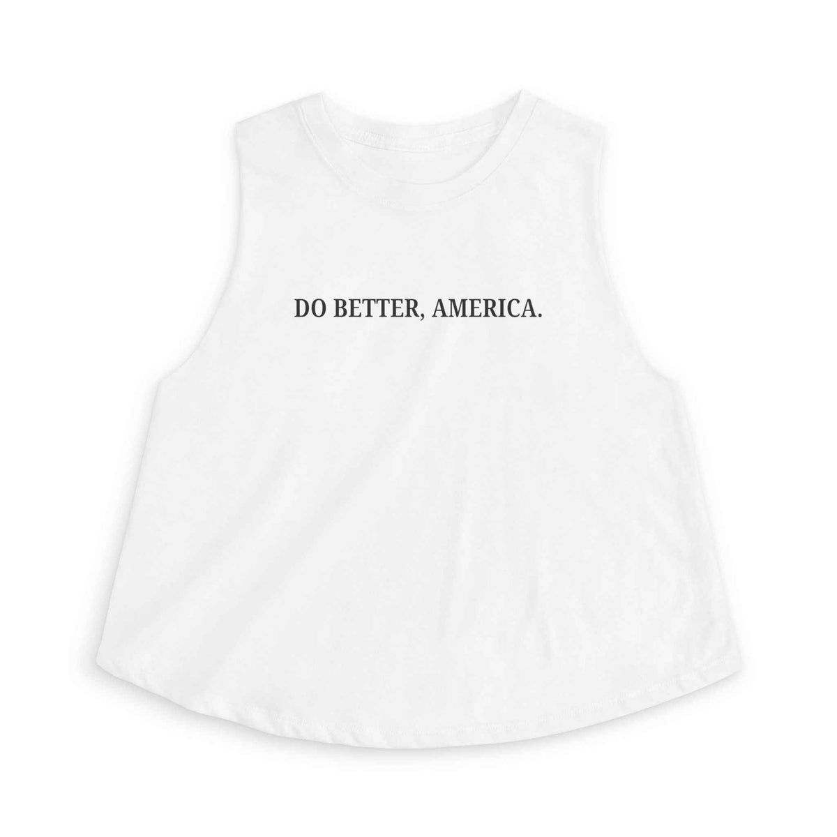 Faites mieux, Amérique Crop Tank – Haut sans manches affirmatif