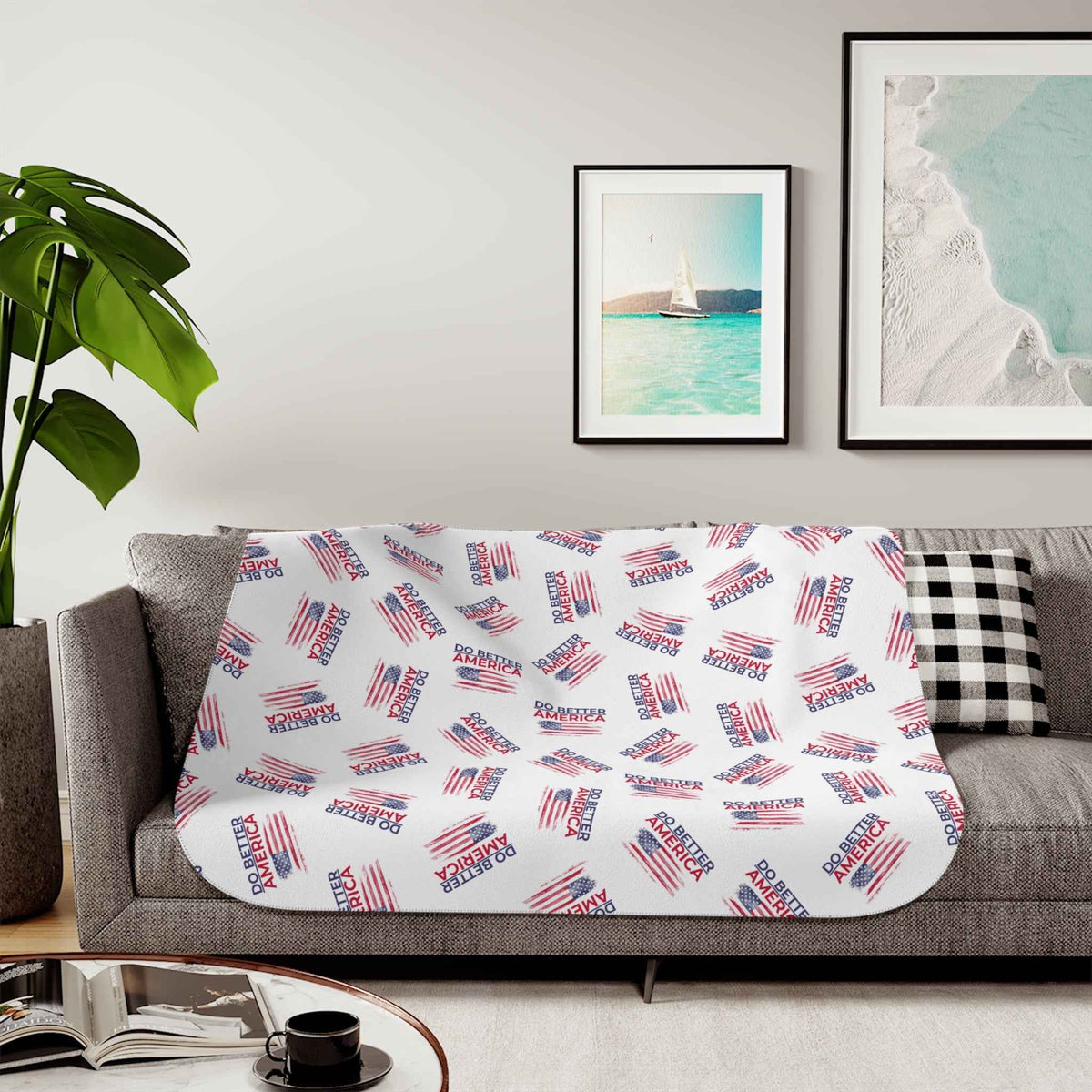Faites Mieux Amérique Couverture Sherpa — Enveloppé dans l'Intention