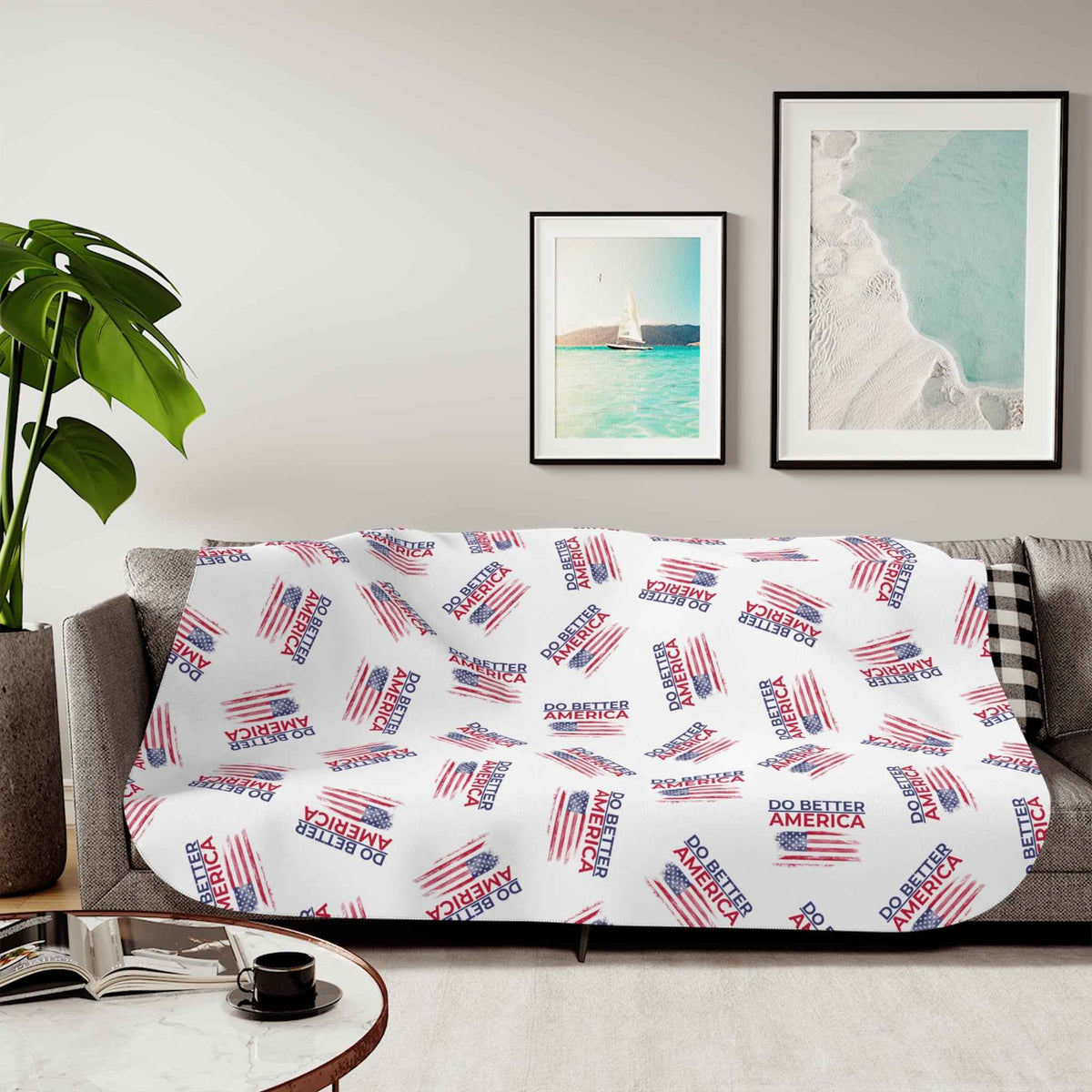 Faites Mieux Amérique Couverture Sherpa — Enveloppé dans l'Intention