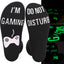 DO NOT DISTURB Short Socks Glue Letter Printing Socks Men's Mid-Tube Game Socks - Korvel