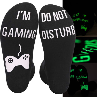 DO NOT DISTURB Short Socks Glue Letter Printing Socks Men's Mid-Tube Game Socks - Korvel