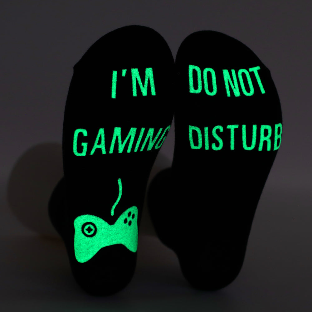 DO NOT DISTURB Short Socks Glue Letter Printing Socks Men's Mid-Tube Game Socks - Korvel