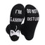 DO NOT DISTURB Short Socks Glue Letter Printing Socks Men's Mid-Tube Game Socks - Korvel