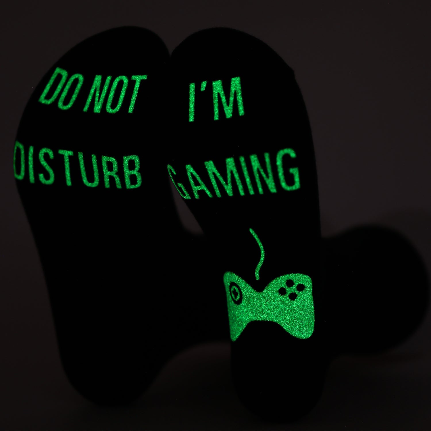 DO NOT DISTURB Short Socks Glue Letter Printing Socks Men's Mid-Tube Game Socks - Korvel