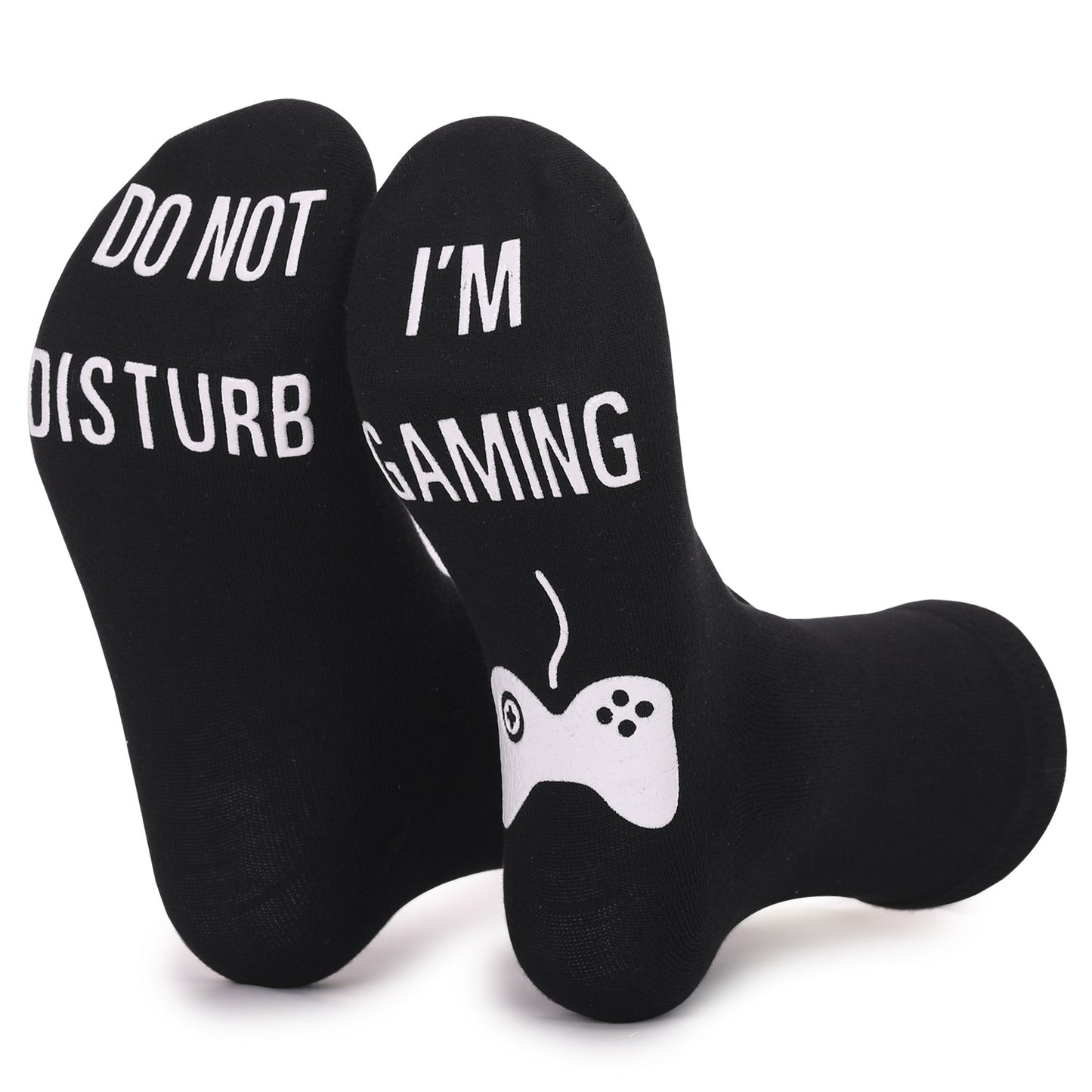 DO NOT DISTURB Short Socks Glue Letter Printing Socks Men's Mid-Tube Game Socks - Korvel