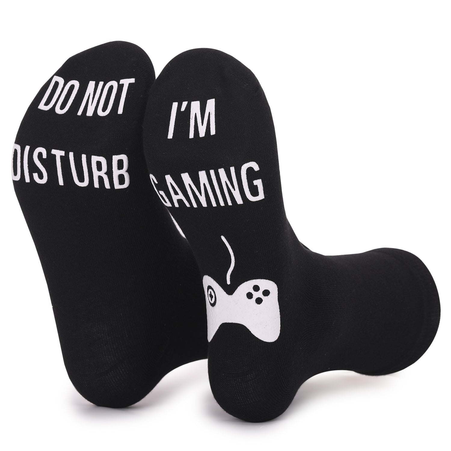 DO NOT DISTURB Short Socks Glue Letter Printing Socks Men's Mid-Tube Game Socks - Korvel