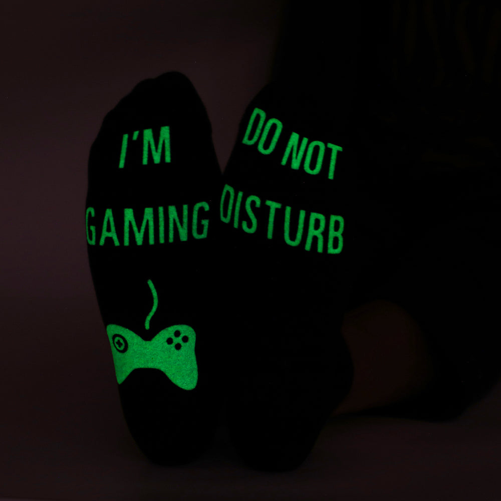 DO NOT DISTURB Short Socks Glue Letter Printing Socks Men's Mid-Tube Game Socks - Korvel