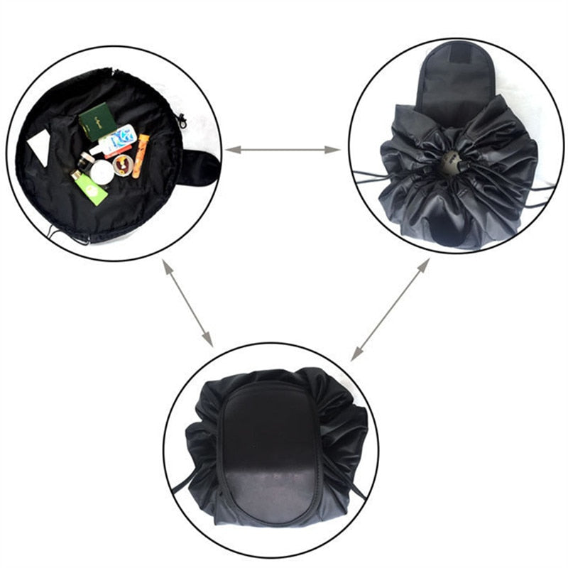 Do Not Miss Drop ship Women Drawstring Cosmetic Bag travel Organizer bag pouch Make Up Case Storage Makeup Bag Toiletry bag - Korvel