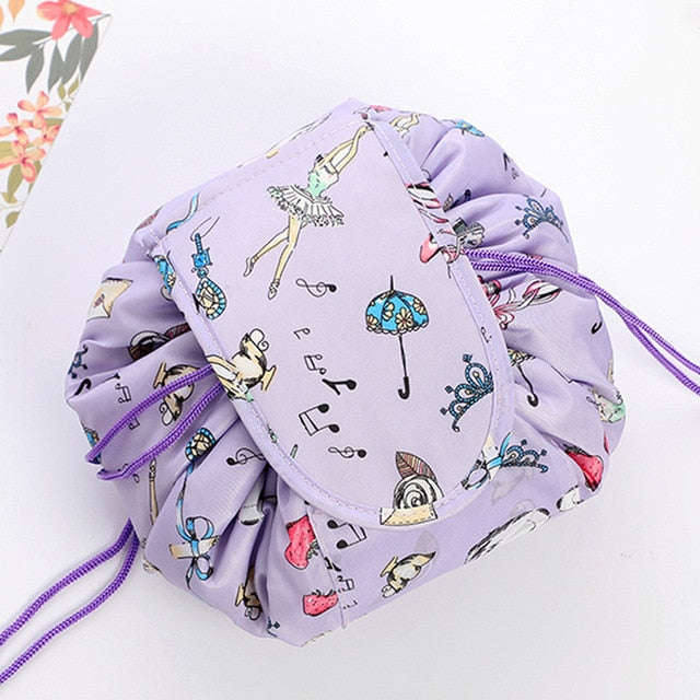 Do Not Miss Drop ship Women Drawstring Cosmetic Bag travel Organizer bag pouch Make Up Case Storage Makeup Bag Toiletry bag - Korvel
