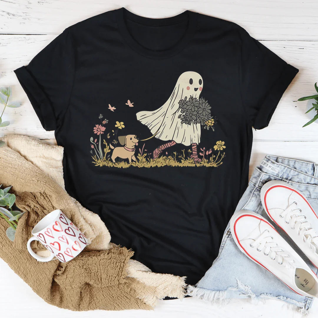 Dog Ghost Mom T-Shirt