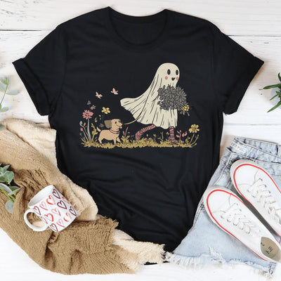 Dog Ghost Mom T-Shirt