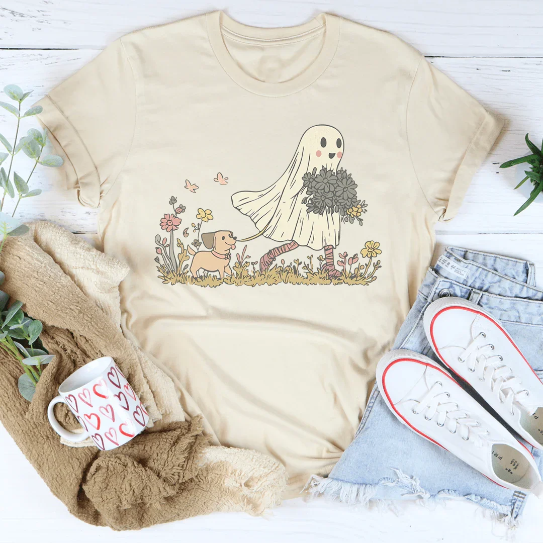 Dog Ghost Mom T-Shirt