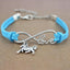 Bracelet Charme Amour Infini avec Empreinte de Patte de Chien