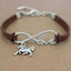 Bracelet Charme Amour Infini avec Empreinte de Patte de Chien