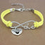 Bracelet Charme Amour Infini avec Empreinte de Patte de Chien