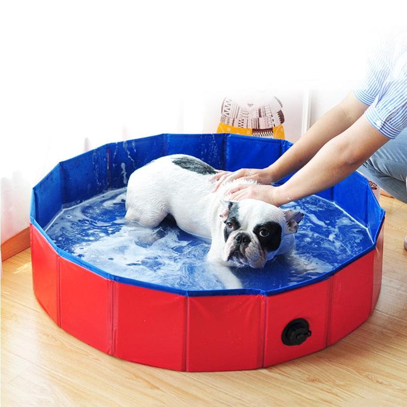 Piscina Plegable para Perros - Tinas de Baño para Mascotas de PVC Premium