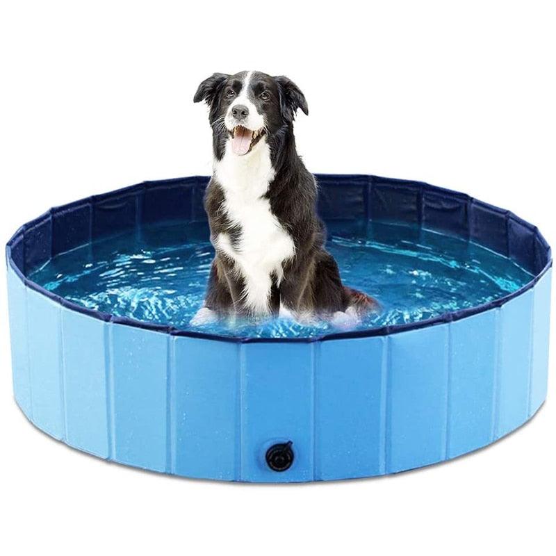 Piscina Plegable para Perros - Tinas de Baño para Mascotas de PVC Premium