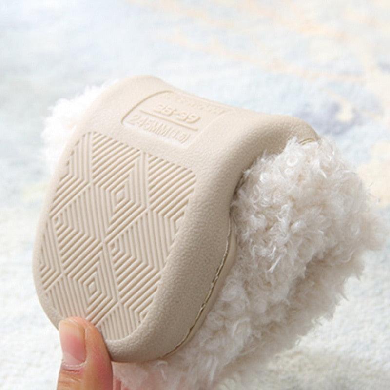 Cozy Faux Fur Dog Lovers Slippers for Women