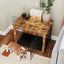 Meuble de caisse pour chien Gbruno avec coussin et double portes - 33 pouces